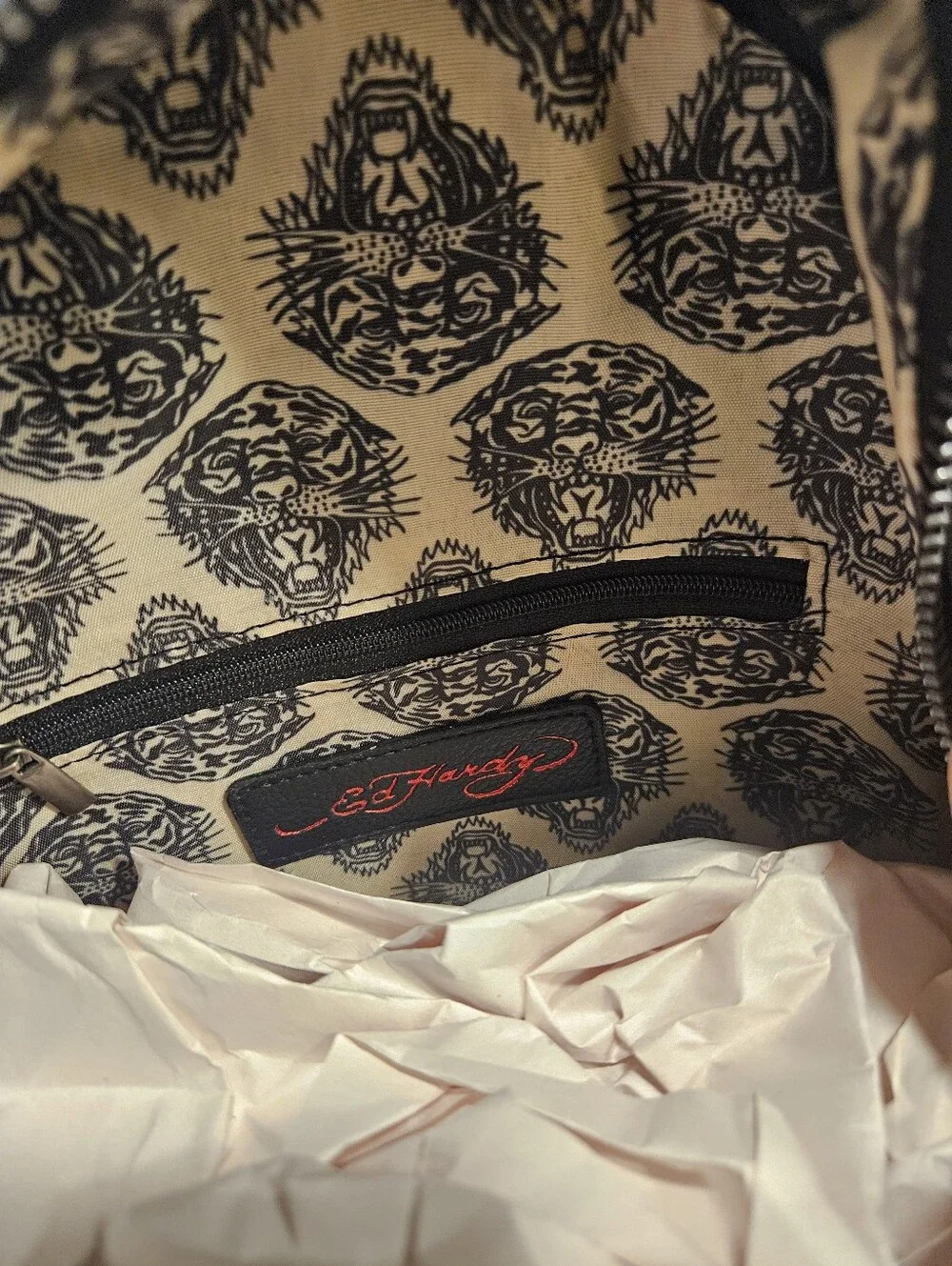 NEW Ed Hardy Light Denim Wash Mini Backpack